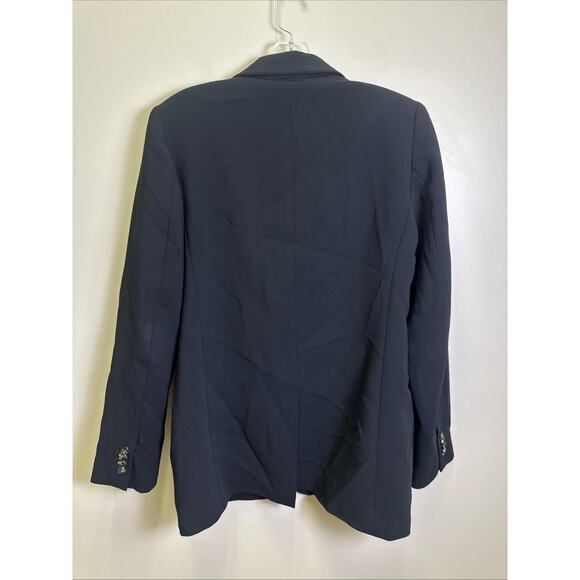 Wilfred Aritzia Oversized Blazer Women’s 8 Black Double Button Preppy Old Money - Picture 2 of 11